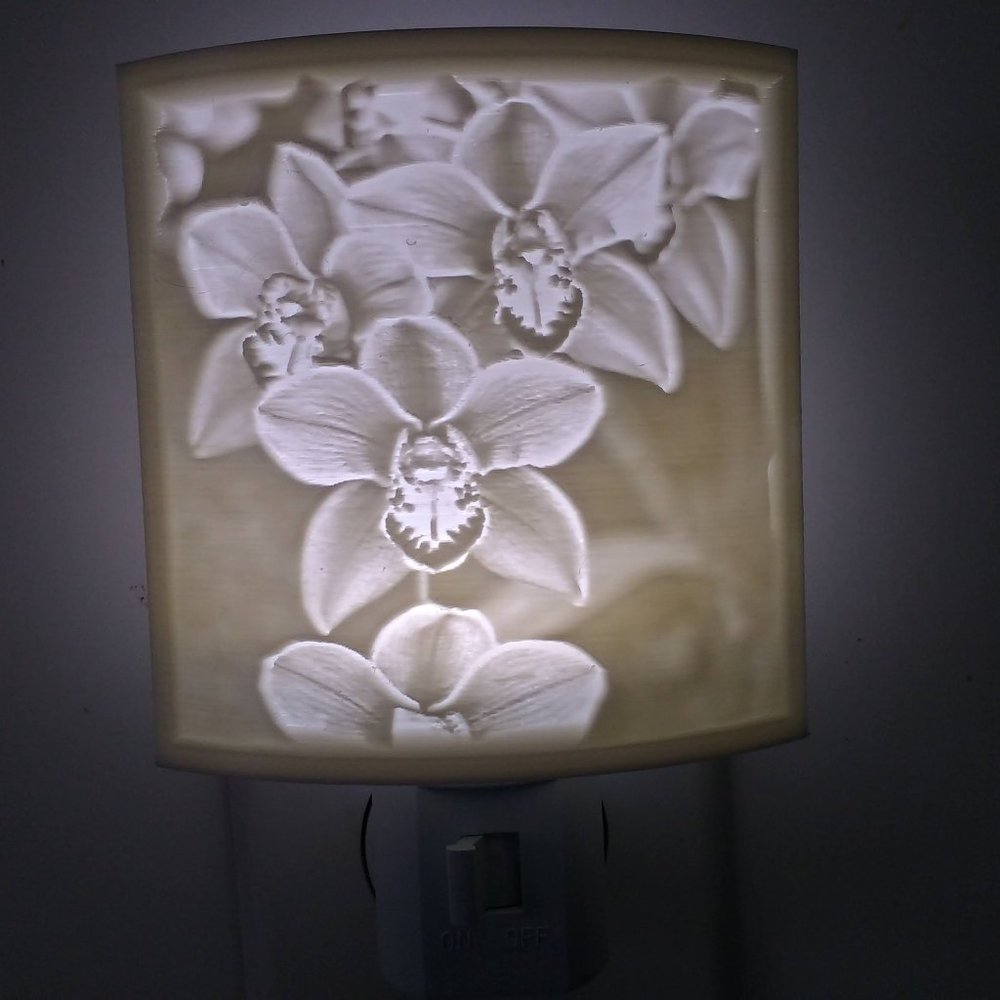 Night light wall-plugin | Orchids